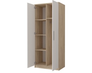 OLMO C kinderkamerset / jeugdkamerset wit – eiken Sonoma – grafiet
