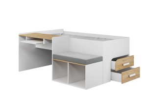 MULTI 90x200 jeugdbed / multifunctioneel kinderbed