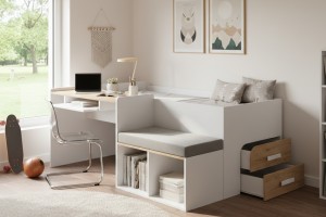 MULTI 90x200 jeugdbed / multifunctioneel kinderbed