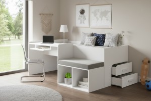 MULTI 90x200 jeugdbed / multifunctioneel kinderbed