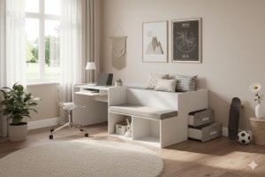 MULTI 90x200 jeugdbed / multifunctioneel kinderbed