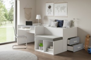 MULTI 90x200 jeugdbed / multifunctioneel kinderbed