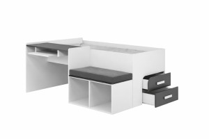 MULTI 90x200 jeugdbed / multifunctioneel kinderbed