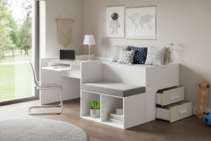MULTI 90x200 jeugdbed / multifunctioneel kinderbed