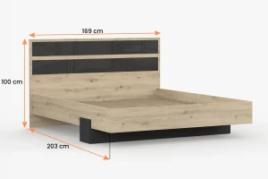 AURORA slaapkamer set compleet - slaapkamermeubelset met kledingkast 230 cm breed