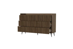 DALIA 03 dressoir commode 150 cm, met 6 ruime laden Kinder Meubels 24