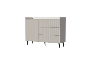 DALIA 04 dressoir commode 126 cm, met 3 ruime laden Kinder Meubels 24