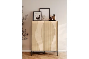 FAVOS 02 hoge commode met ledverlichting kinder meubels 24