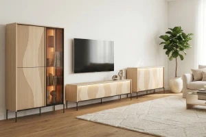 FAVOS 04 commode 4-deurs met ledverlichting kinder meubels 24