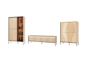 FAVOS A woonkamerset modern woonkamermeubel met ledverlichting kinder meubels 24