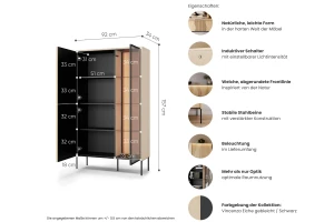 FAVOS A woonkamerset modern woonkamermeubel met ledverlichting kinder meubels 24