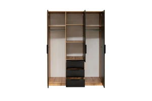 LABOO LUX C slaapkamerset LABOO LUX 3D & LABOO LUX D3 kledingkast 150 cm & commode kinder meubels 24