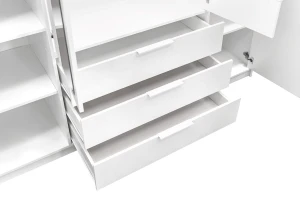 LABOO LUX E slaapkamerset LABOO LUX 4D & LABOO LUX D3 kledingkast 200 cm & commode kinder meubels 24