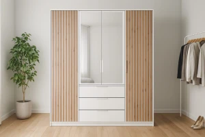 LABOO LUX F slaapkamerset LABOO LUX 4D & LABOO LUX D2 kledingkast 200 cm & commode kinder meubels 24