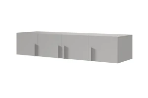 BRISSO BR1 kledingkast 200 cm 4-deurs, kasjmier, eiken Cremona, platinagrijs, met metalen grepen kinder meubels 24