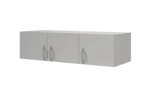BRISSO BR2 kledingkast 150 cm 3-deurs, kasjmier, eiken Cremona, platinagrijs, met metalen grepen kinder meubels 24