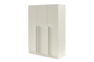 BRISSO BR2 kledingkast 150 cm 3-deurs, kasjmier, eiken Cremona, platinagrijs, met metalen grepen kinder meubels 24