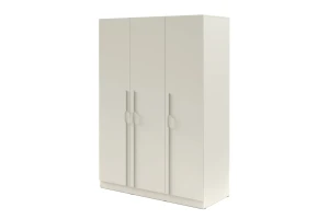 BRISSO BR2 kledingkast 150 cm 3-deurs, kasjmier, eiken Cremona, platinagrijs, met metalen grepen kinder meubels 24