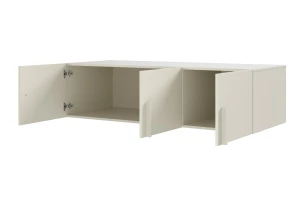 BRISSO BR2 kledingkast 150 cm 3-deurs, kasjmier, eiken Cremona, platinagrijs, met metalen grepen kinder meubels 24
