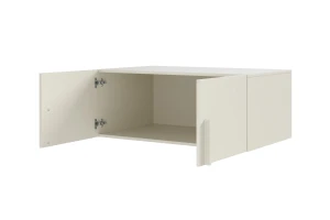 BRISSO BR3 kledingkast 100 cm 2-deurs, kasjmier, eiken Cremona, platinagrijs, met metalen grepen kinder meubels 24