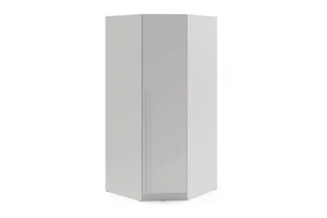 BRISSO BR4 hoekkledingkast 95 cm 1-deurs, kasjmier, eiken Cremona, platinagrijs, met metalen grepen kinder meubels 24