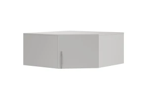 BRISSO BR4 hoekkledingkast 95 cm 1-deurs, kasjmier, eiken Cremona, platinagrijs, met metalen grepen kinder meubels 24