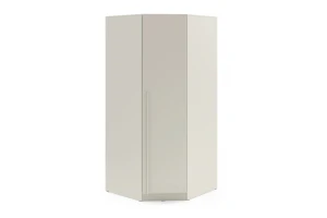 BRISSO BR4 hoekkledingkast 95 cm 1-deurs, kasjmier, eiken Cremona, platinagrijs, met metalen grepen kinder meubels 24