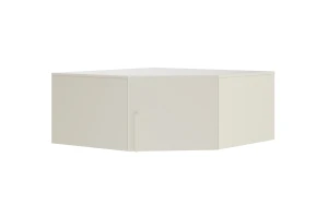 BRISSO BR4 hoekkledingkast 95 cm 1-deurs, kasjmier, eiken Cremona, platinagrijs, met metalen grepen kinder meubels 24