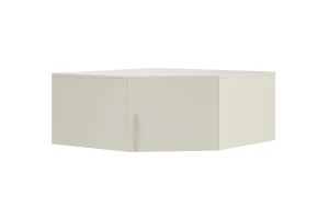 BRISSO BR4 hoekkledingkast 95 cm 1-deurs, kasjmier, eiken Cremona, platinagrijs, met metalen grepen kinder meubels 24