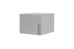 BRISSO BR5 kledingkast 50 cm 1-deurs, kasjmier, eiken Cremona, platinagrijs, met metalen grepen kinder meubels 24