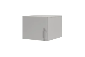 BRISSO BR5 kledingkast 50 cm 1-deurs, kasjmier, eiken Cremona, platinagrijs, met metalen grepen kinder meubels 24