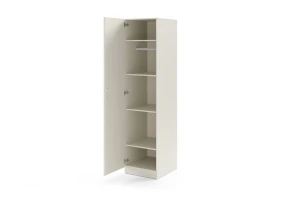 BRISSO BR5 kledingkast 50 cm 1-deurs, kasjmier, eiken Cremona, platinagrijs, met metalen grepen kinder meubels 24