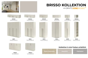 BRISSO BR5 kledingkast 50 cm 1-deurs, kasjmier, eiken Cremona, platinagrijs, met metalen grepen kinder meubels 24