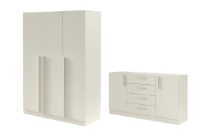 BRISSO B slaapkamer-set met 3-deurs kledingkast BR2 en commode BRK1 kinder meubels 24