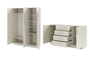 BRISSO B slaapkamer-set met 3-deurs kledingkast BR2 en commode BRK1 kinder meubels 24