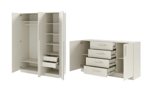 BRISSO B slaapkamer-set met 3-deurs kledingkast BR2 en commode BRK1 kinder meubels 24