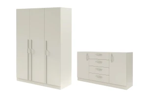 BRISSO B slaapkamer-set met 3-deurs kledingkast BR2 en commode BRK1 kinder meubels 24