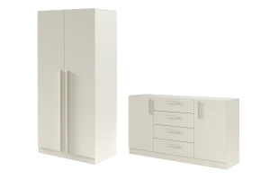 BRISSO C slaapkamer-set met 2-deurs kledingkast BR3 en commode BRK1 kinder meubels 24