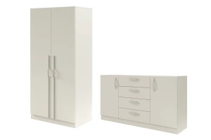 BRISSO C slaapkamer-set met 2-deurs kledingkast BR3 en commode BRK1 kinder meubels 24