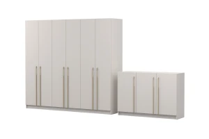 MIRELO C slaapkamer-set met 4- of 6-deurs kledingkast & 3-deurs commode kinder meubels 24