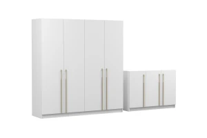 MIRELO C slaapkamer-set met 4- of 6-deurs kledingkast & 3-deurs commode kinder meubels 24