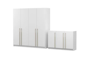 MIRELO C slaapkamer-set met 4- of 6-deurs kledingkast & 3-deurs commode kinder meubels 24