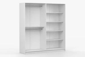 MIRELO C slaapkamer-set met 4- of 6-deurs kledingkast & 3-deurs commode kinder meubels 24