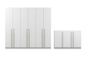 MIRELO C slaapkamer-set met 4- of 6-deurs kledingkast & 3-deurs commode kinder meubels 24