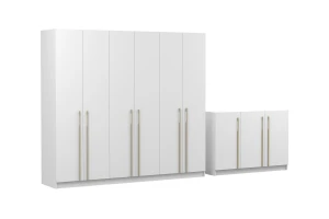 MIRELO C slaapkamer-set met 4- of 6-deurs kledingkast & 3-deurs commode kinder meubels 24