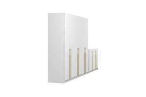 MIRELO C slaapkamer-set met 4- of 6-deurs kledingkast & 3-deurs commode kinder meubels 24