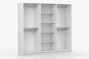 MIRELO C slaapkamer-set met 4- of 6-deurs kledingkast & 3-deurs commode kinder meubels 24