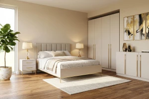 MIRELO E slaapkamer-set met 4- of 6-deurs kledingkast, commode, tweepersoonsbed & nachtkastjes kinder meubels 24