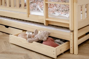 3-persoons Stapelbed EMILIA 90x200 dennen