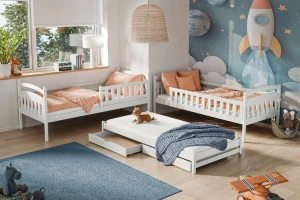 EMILIA 3-persoons Stapelbed 90x200 wit Kinder Meubels 24